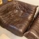 Togo leather chaise lounge by Ligne Roset
