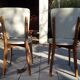 Pair of Scandinavian chairs 50s in skai