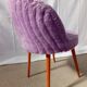 Lilac furry chair from the 50s