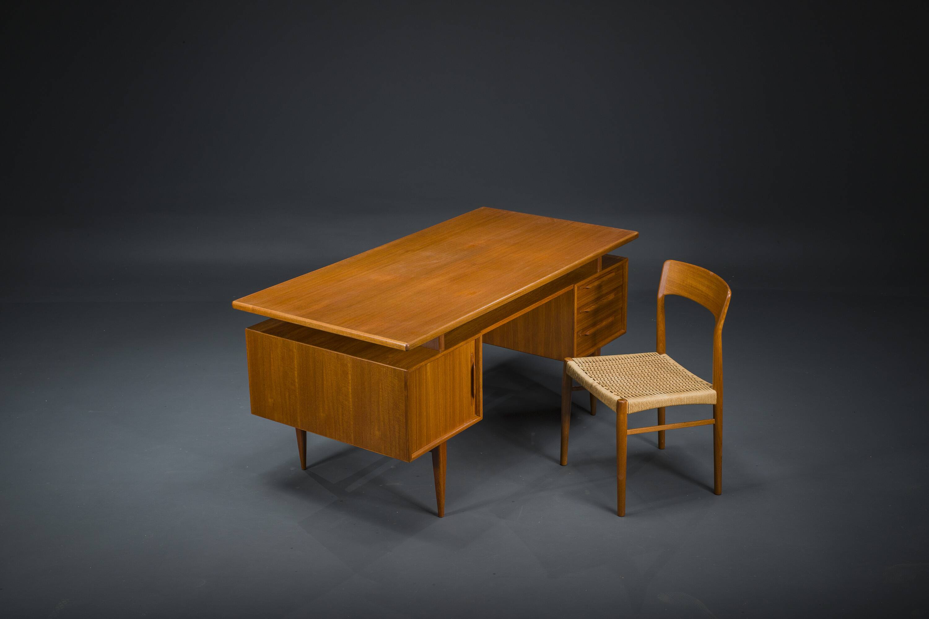 Bureau Modèle Rt200 en Teck par Heinrich Riestenpatt, 1960s