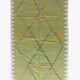 Lime green Kilim rug - 307 x 196 cm