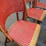Set of 7 Parisian bistro / café chairs from the 1930s