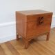 Vintage modernist oak bedside table 1960