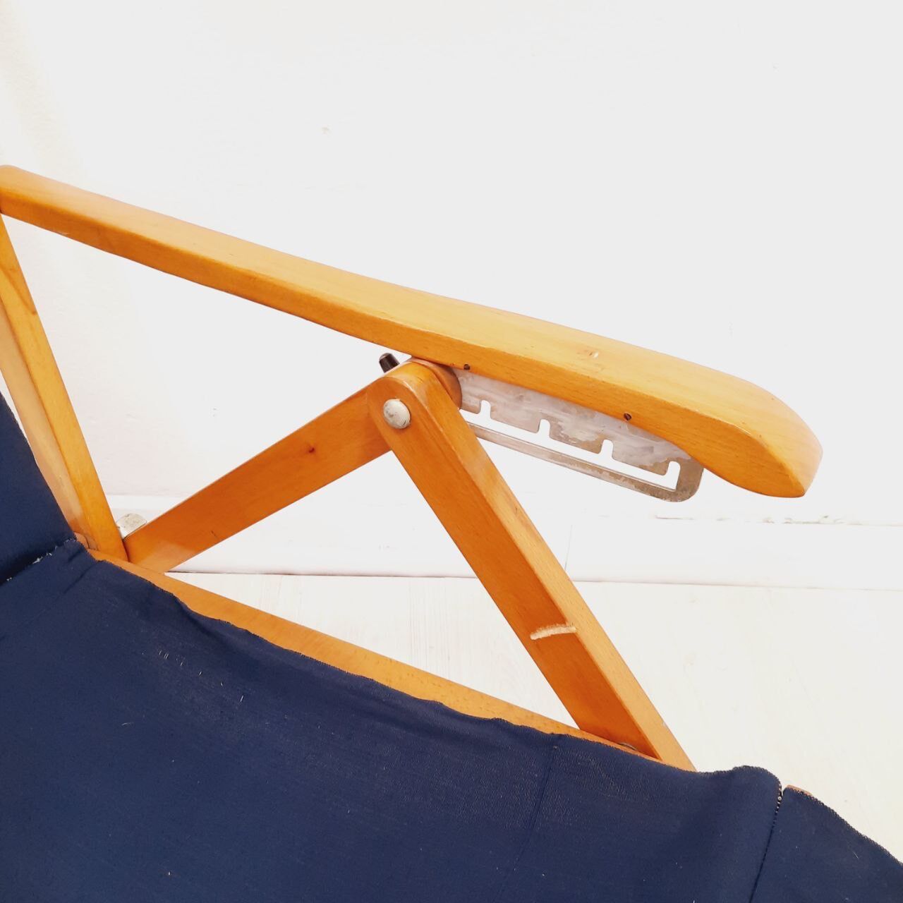 Vintage rehabilitable beach bed, Fratelli Reguitti production