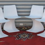 Set of four chairs " Naila " by Christian Adam. Edition Newform