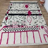 Handmade wool Berber rug 284x178 cm