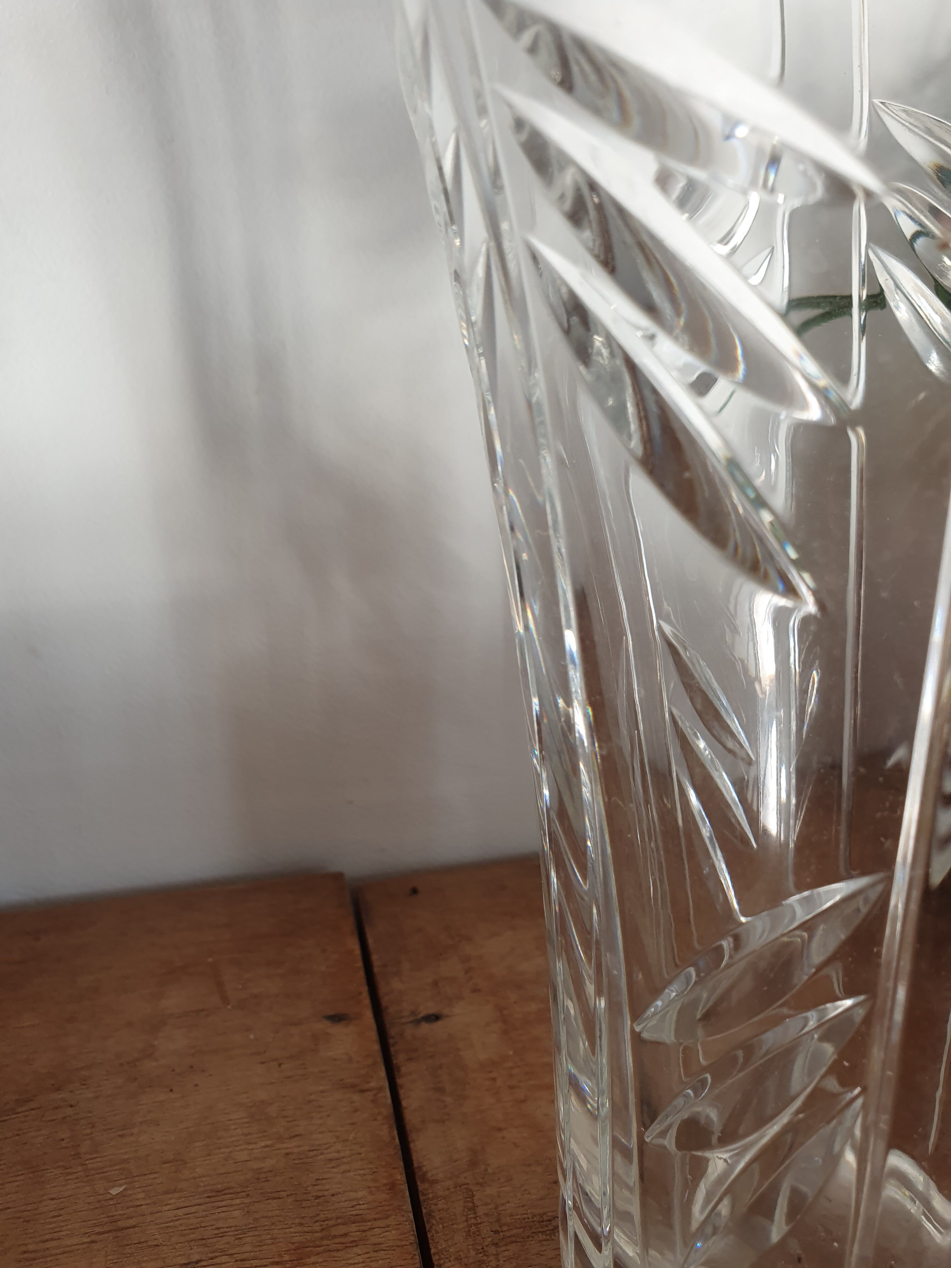 Crystal vase from the Czech Republic