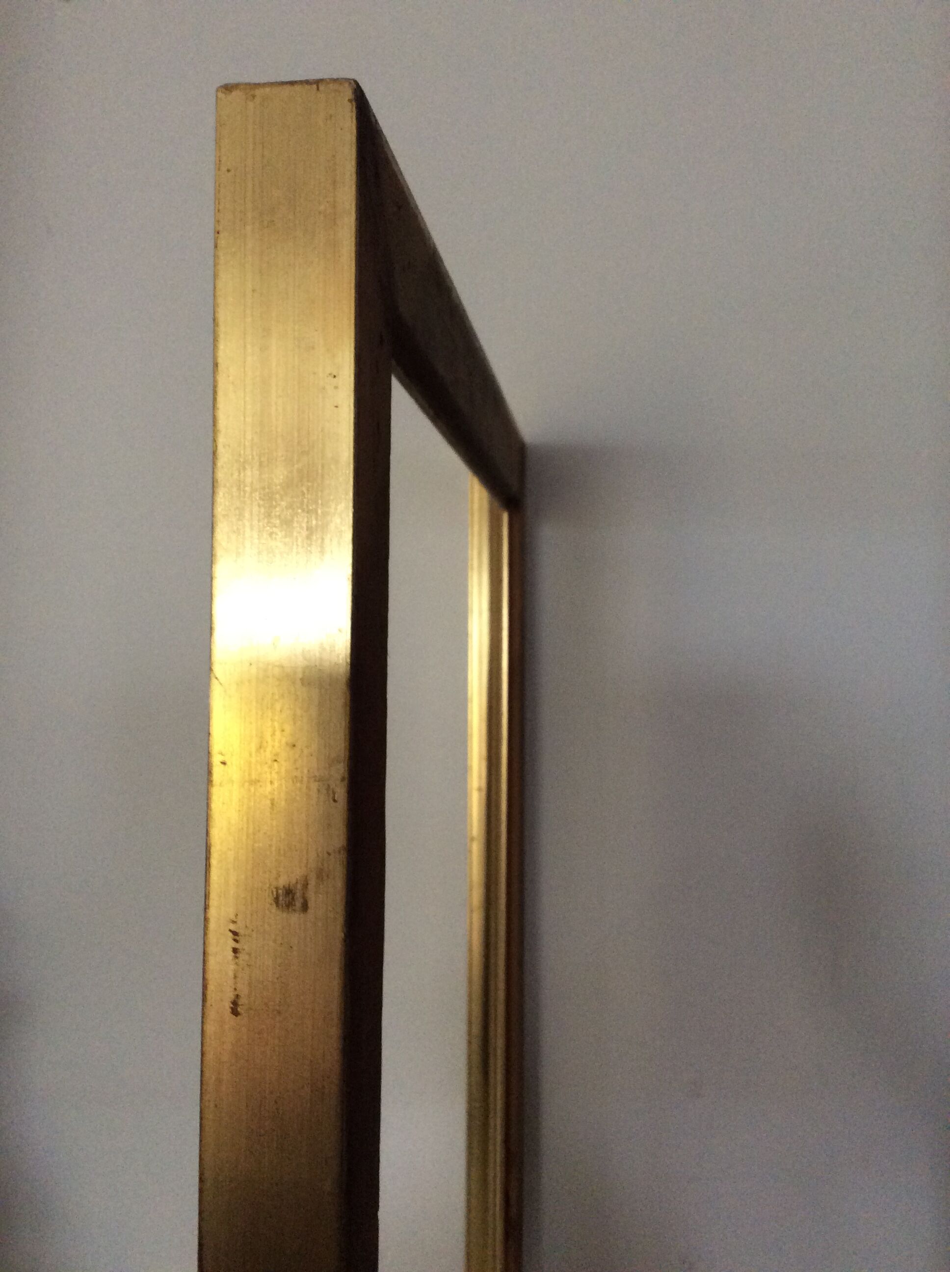 Gold-s length contemporary empty frame: 52x37 cm- total size: 60x45.5cm- Pr -3.5cm-