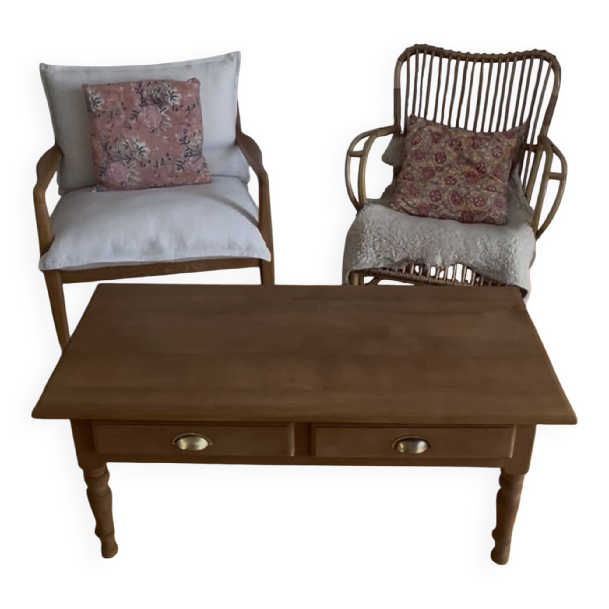 Table basse rénovée