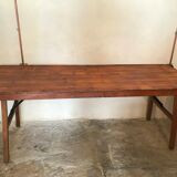 Vintage mid-century farm or estaminet dining table