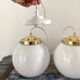 Hanging lamp white opaline
