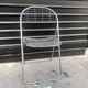 Pair of Niels Gammelgaard (?) "aland" mesh folding chairs, chrome, 1970