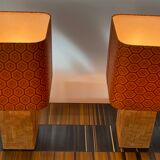 Paire de lampes années 70