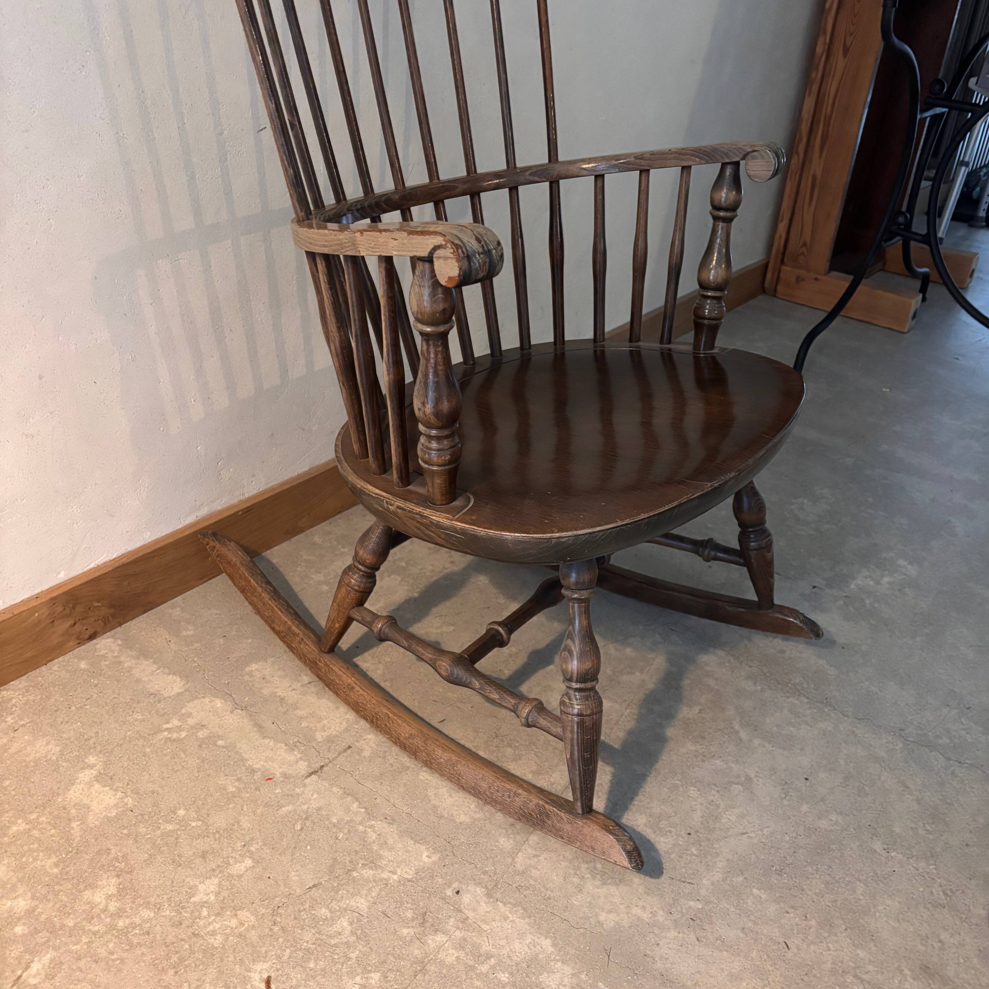 Wooden rocking chair