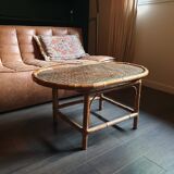 Bamboo coffee table from madagascar 80s