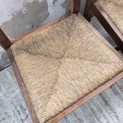 Set 4 chaises rustiques chêne De puydt, Belgique 1970
