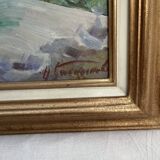 Oil painting on canvas signed dimensions: height -50cm-width -58cm-