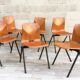 Ensemble de 6 chaises industrielles Galvanitas S30
