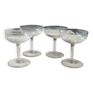 lot 4 x coupes champagne