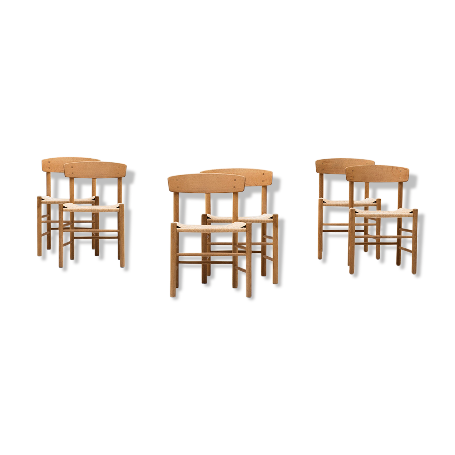 Dining chairs by Borge Mogensen