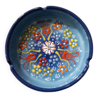 Multicolored ceramic ashtray from Fuerteventura