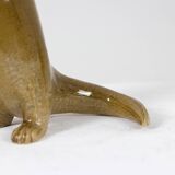 Valérie Courtet, Otter in chamotte and enameled stoneware. Contemporary work