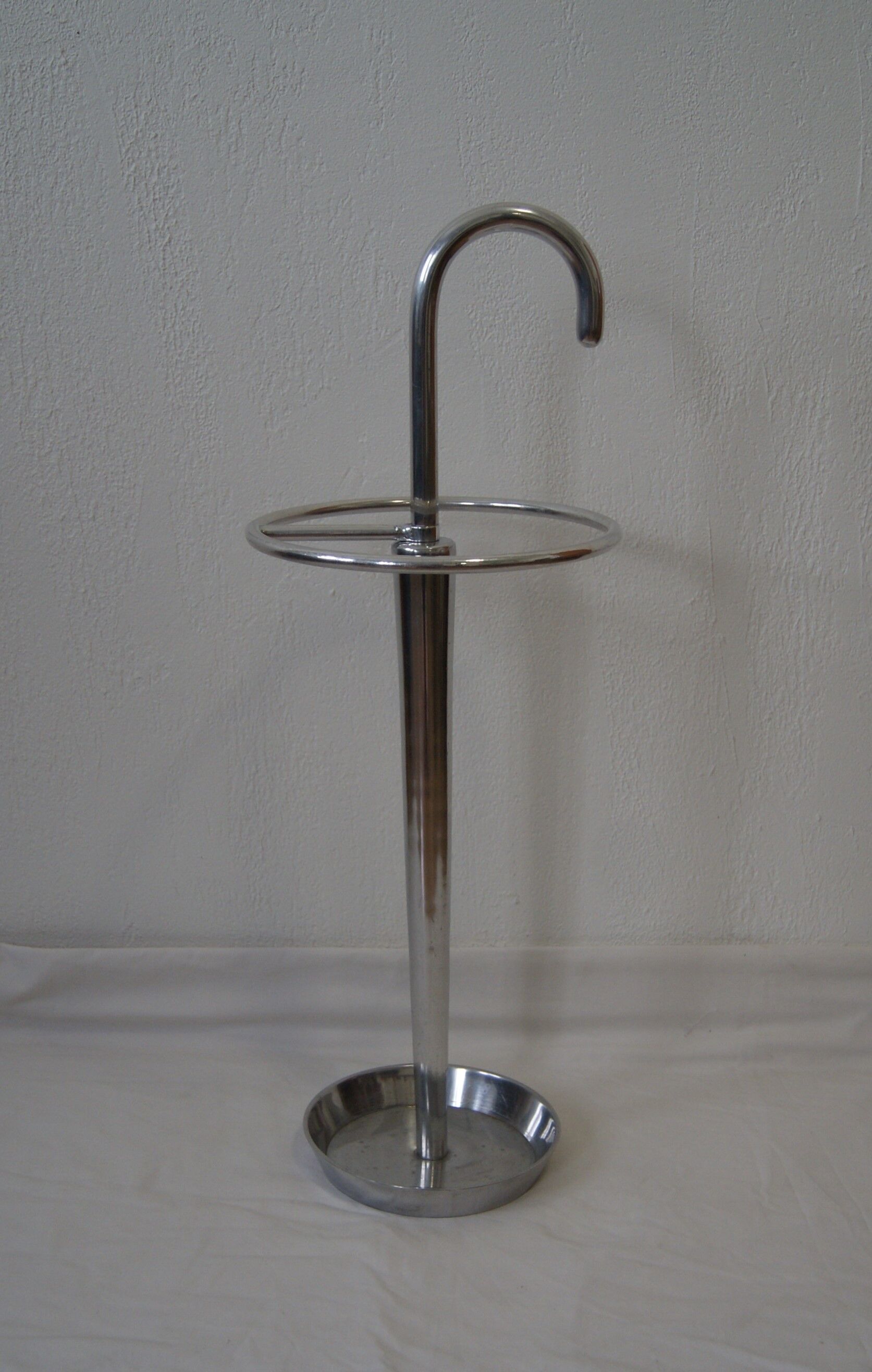 Vintage aluminum umbrella holder