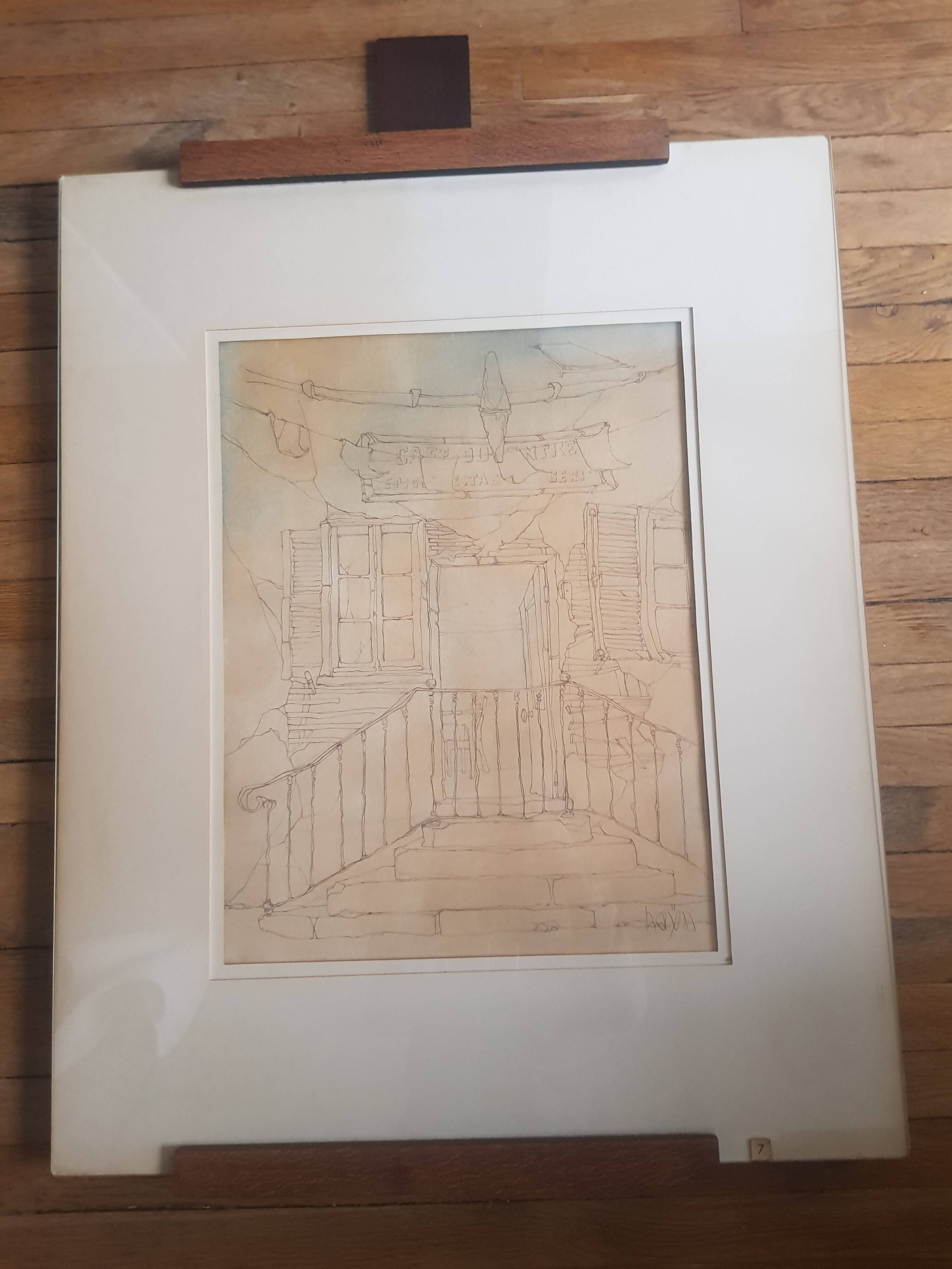 Vintage painting signed Hayn