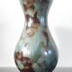 Vase balustre vintage en céramique émaillée