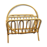 Vintage bamboo magazine holder