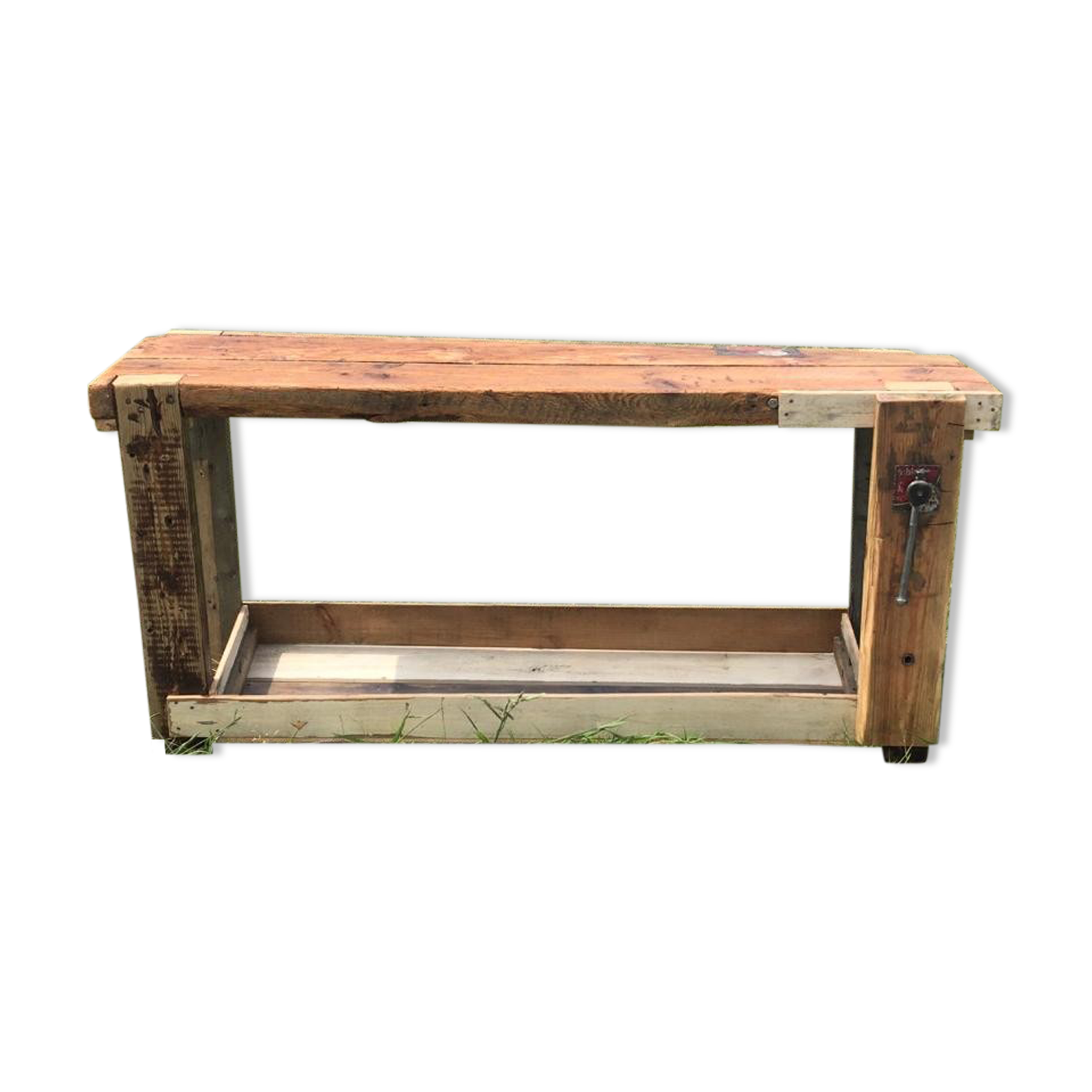 Solid wood workbench