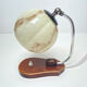 table lamp vintage art deco bauhaus, 30s, opaline marbled wood