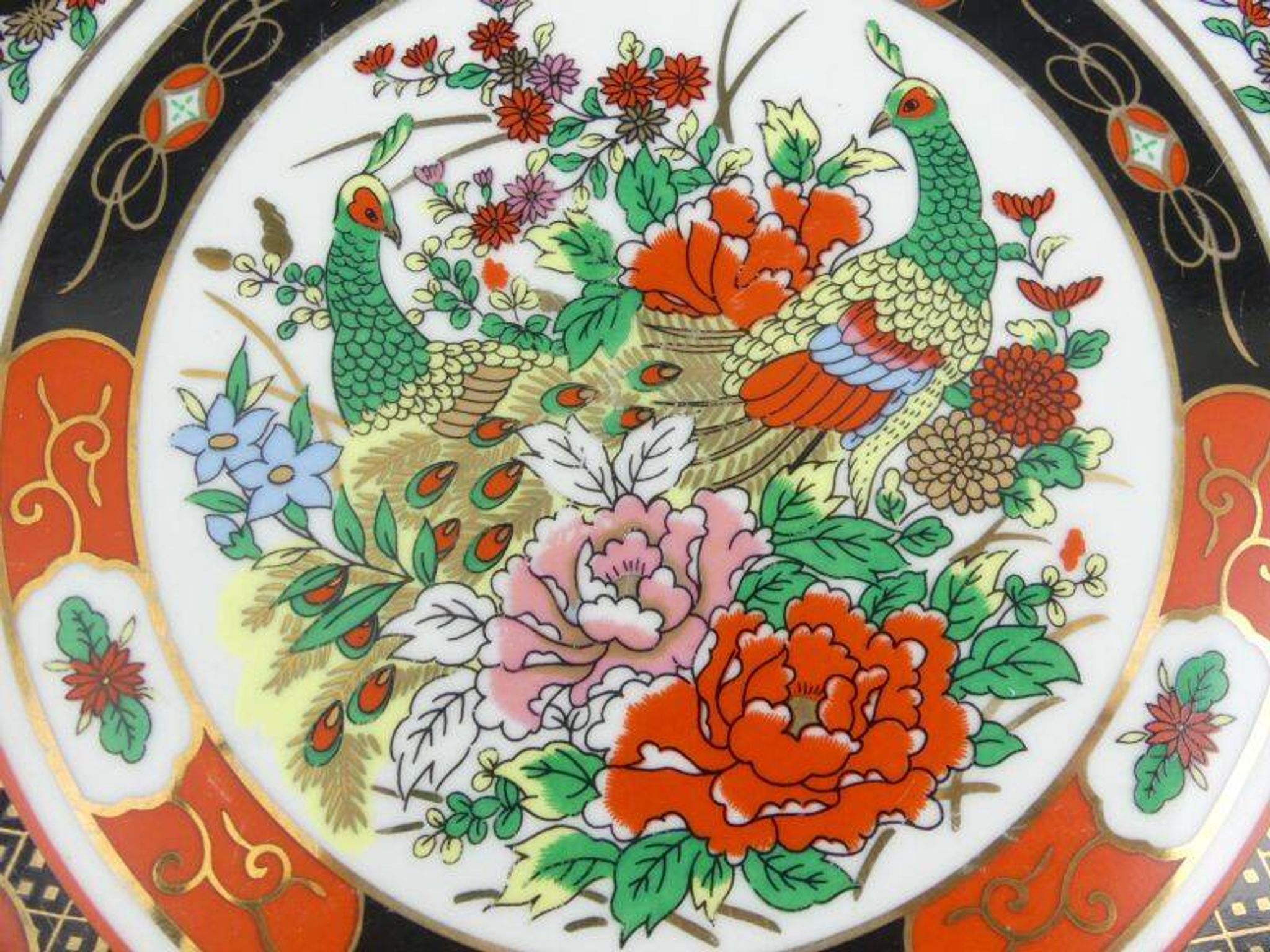 Large Taous porcelain dish, Morocco, vintage