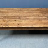 Large oak farmhouse table from France, early 1900s