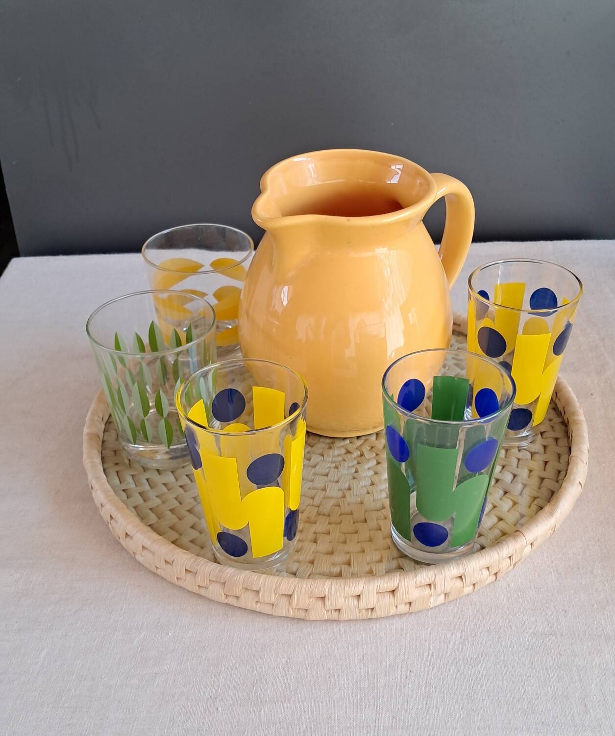 Carafe and glasses