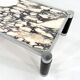 Table basse postmoderne en marbre Calacatta Violetta, 1980