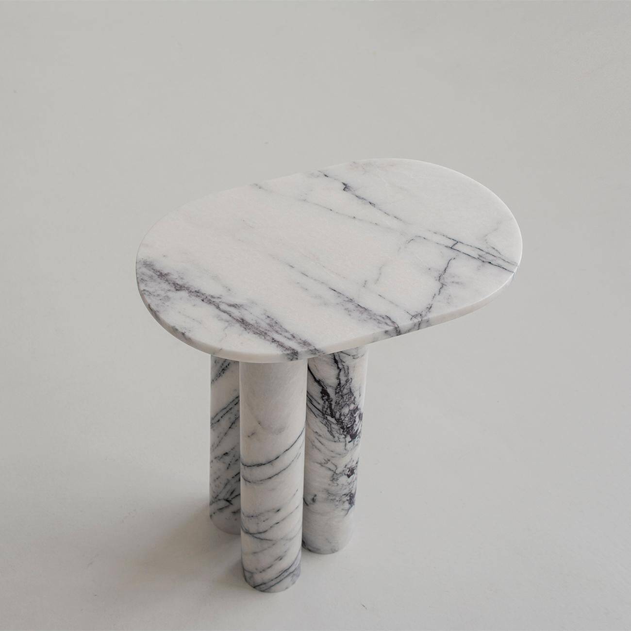 Trio No 3 White Lilac Side Table