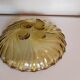 Art Deco plate in yellow glass