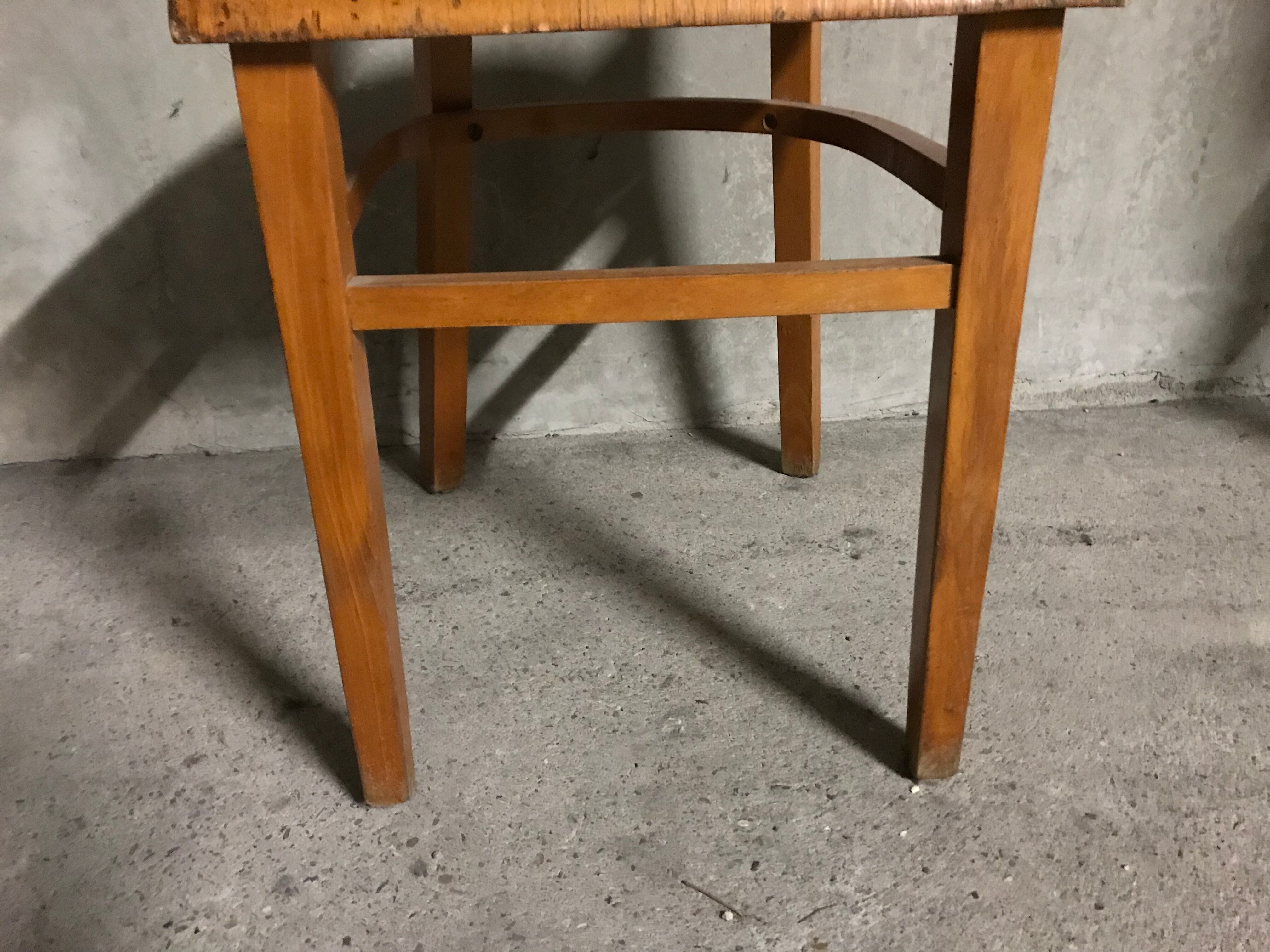 4 bistro chairs signed Thonet