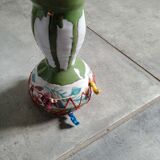 Ethnic vase pompoms