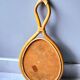 1960s rattan drop mirror