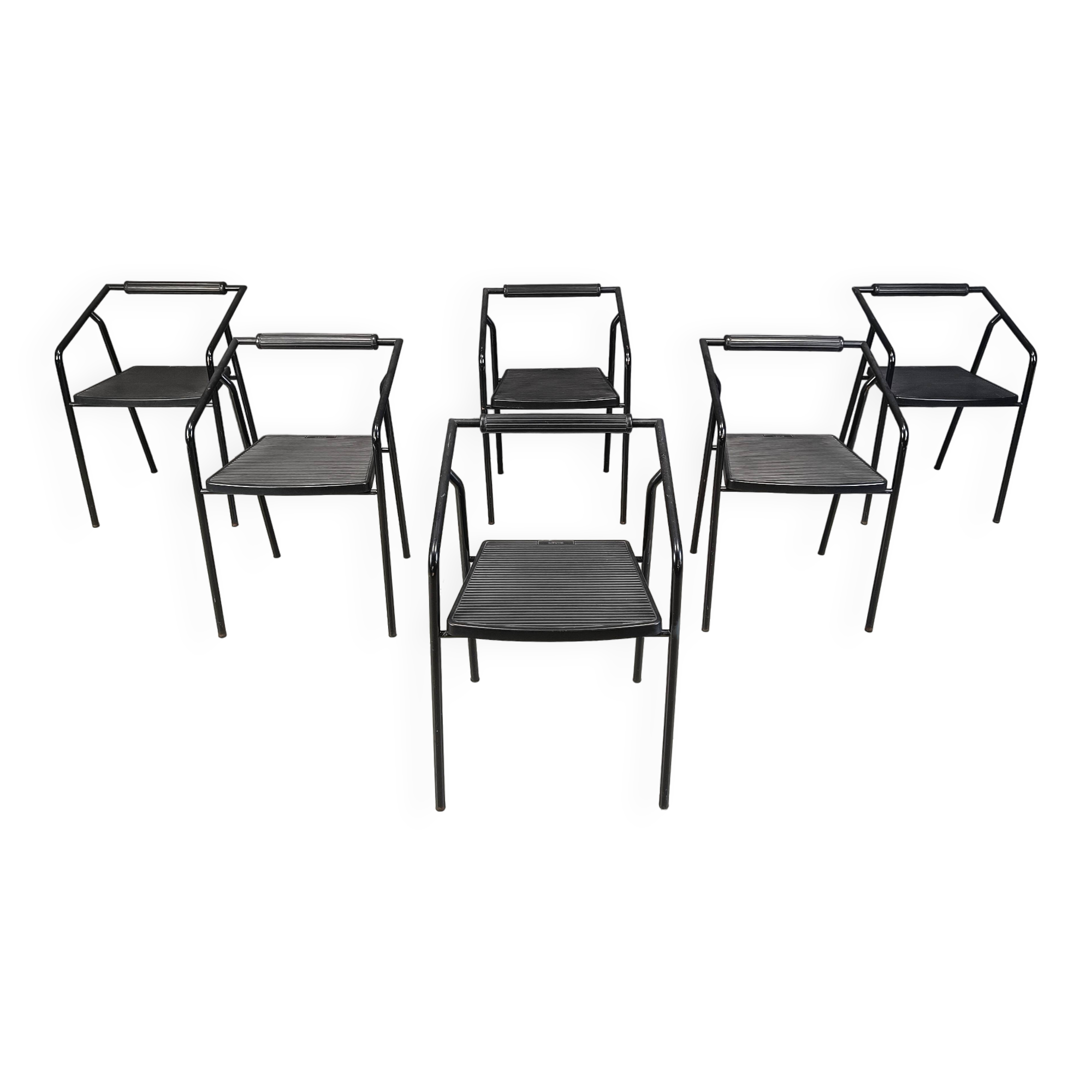 Chaises de salle à manger italiennes postmodernes par Lexis, années 1990