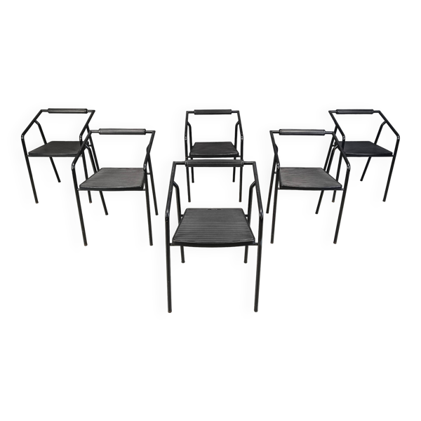Chaises de salle à manger italiennes postmodernes par Lexis, années 1990