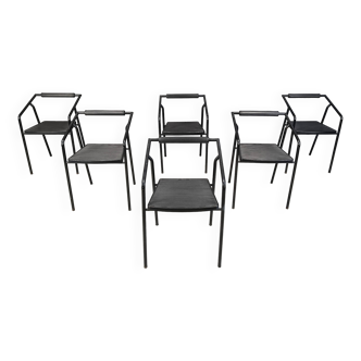 Chaises de salle à manger italiennes postmodernes par Lexis, années 1990
