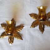 Pair of golden sconces