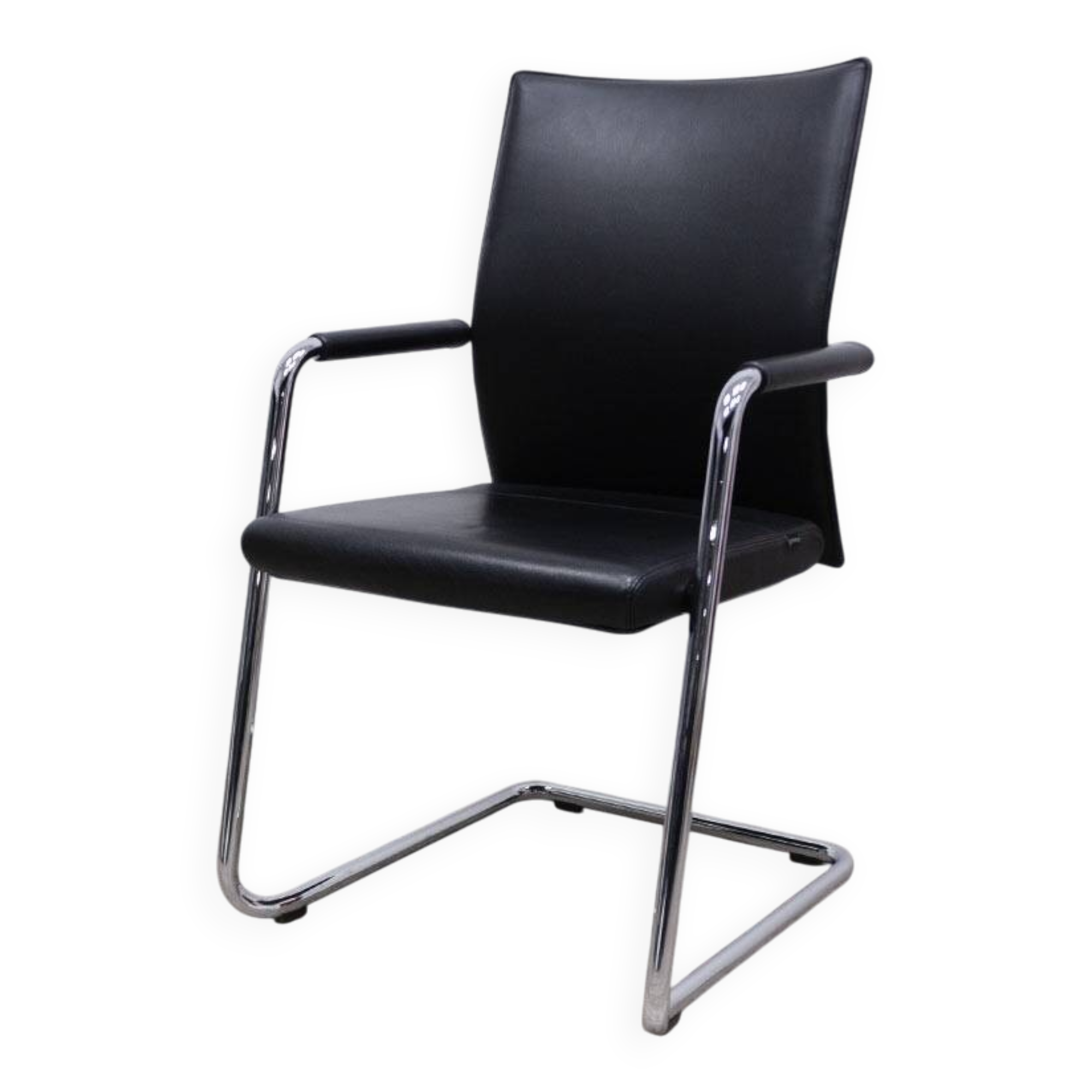 Grisberger Diagon Medium Black Leather Office Chair