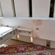Salon de jardin bois blanc vintage