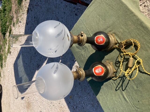 Pair of lamps Napoleon 3