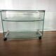 Bar cart/vintage cart in curved glass by Gallotti & Radice