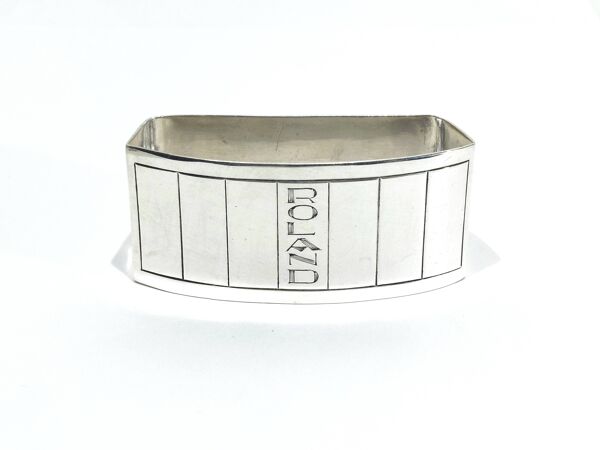 Ernest prost - rond de serviette en argent massif